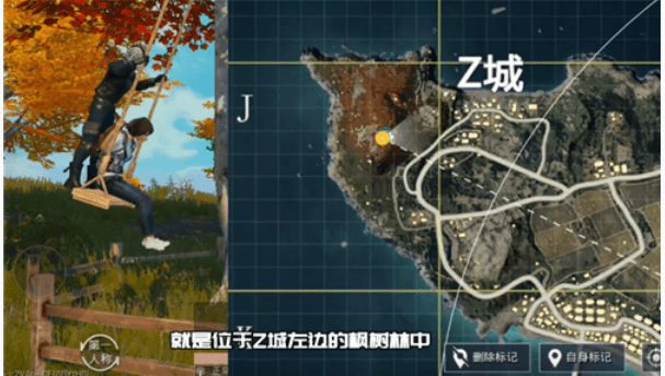 《和平精英》荡秋千彩蛋位置一览