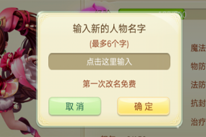 西游女儿国可以改名字吗？