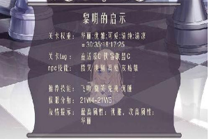 奇迹暖暖黎明的启示高分通关技巧