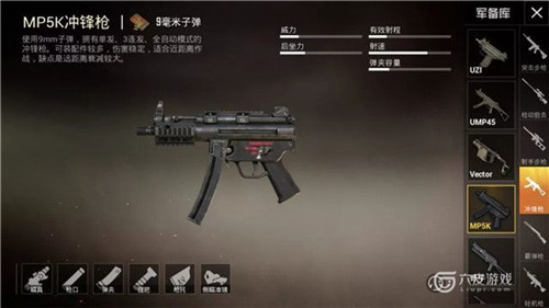 和平精英mp5k冲锋枪怎么样