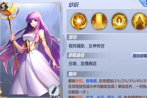 圣斗士星矢S级斗士纱织阵容如何搭配