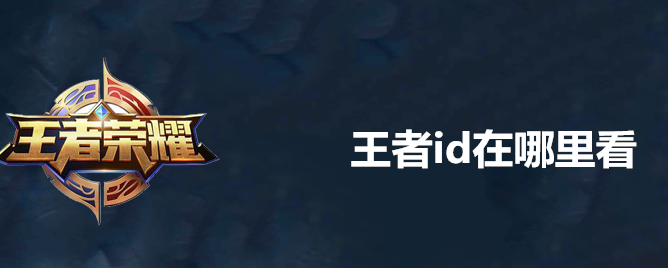 王者荣耀id在哪里看？